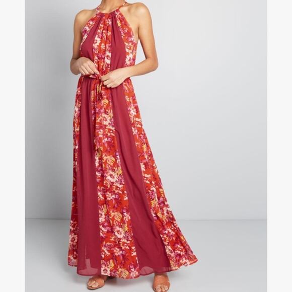 NWT Modcloth illuminate elegance maxi dress sz XS - Picture 3 of 9